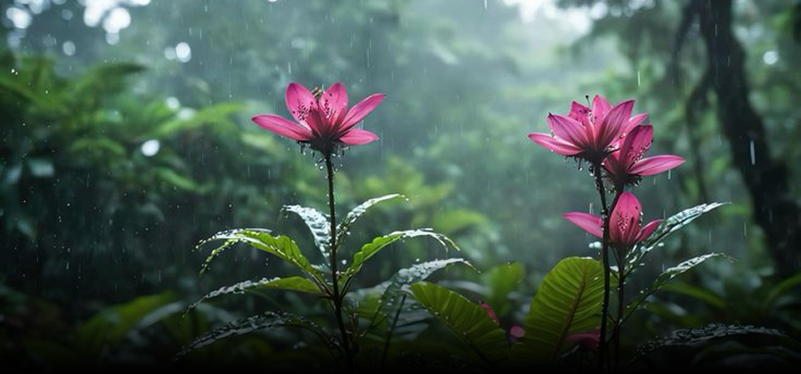 Rainforest cloud view